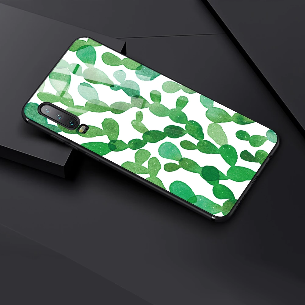 Для huawei P30 Lite чехол для телефона P20 mate 20 P smart Z Nova 3 цветок закаленное стекло задняя
