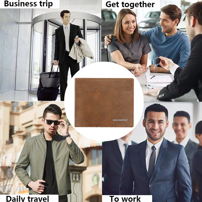 

FACTOO Business Men's Wallet Money Bag Pocket Coin Purse Card Holder Large Capacity Short Small Bag Quality Fashion Classi