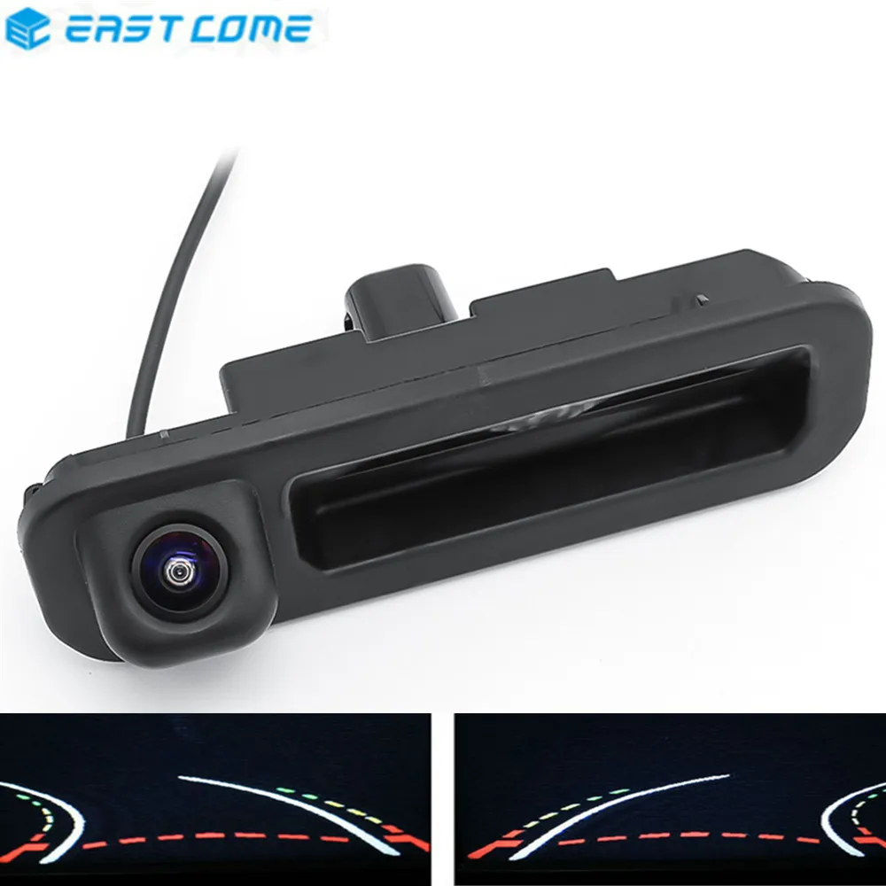 

Trajectory Tracks 1080P Reverse Parking Car Rear View Camera Trunk handle For Ford Focus 2012 2013 For Focus 3 2C 3C Car Camera