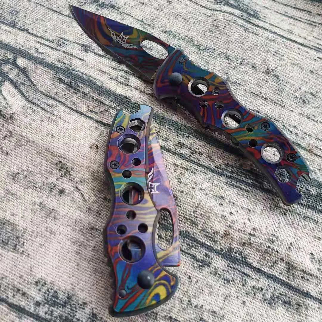 Цветной карманный мини-нож уличный нож для фруктов самообороны оборудование