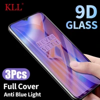 3pcs anti blue light full cover tempered glass for one plus 7 8t 6t 9 9r 9rt screen protector oneplus nord 2 ce n10 n200 glass