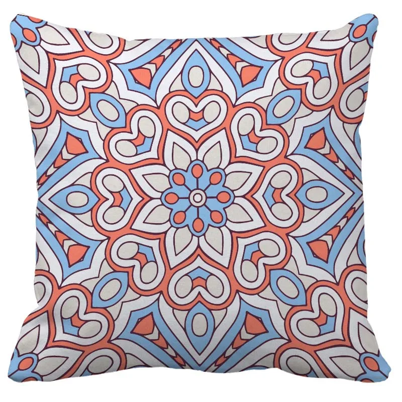 I Simple geometric printing bedroom sofa living room decorative pillow case - Цвет: I