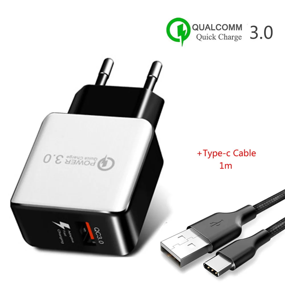 Быстрое зарядное устройство 3 0 быстрое USB для Samsung Xiaomi QC3.0 телефона США ЕС разъем
