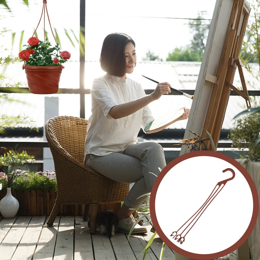 

50pcs Hanging Flower Plant Holders Pots Hanging Hooks for Garden