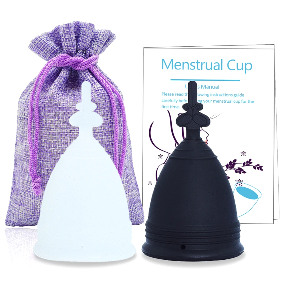 2 шт. медицинская силиконовая менструальная чаша для женской гигиены Женский