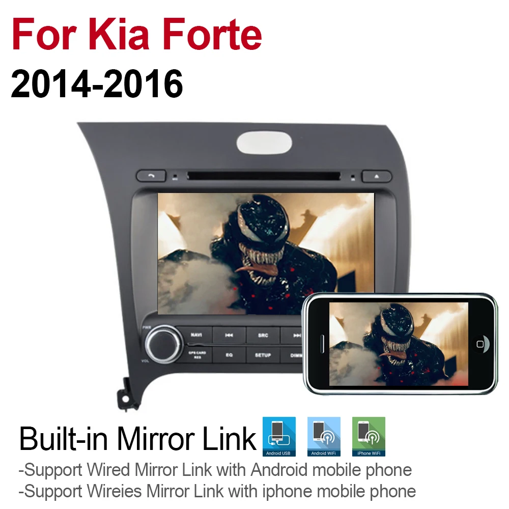 2 Din Автомобильный мультимедийный плеер Android 9 авто радио для Kia Forte 2014 ~ 2018 DVD GPS 8