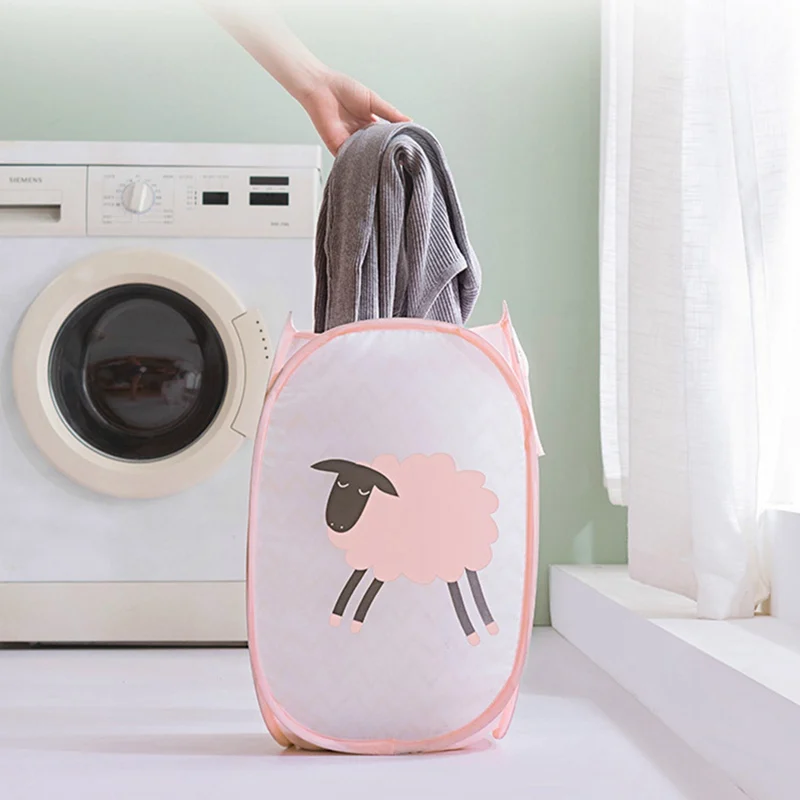 Household Hamper Foldable Cartoon Storage Basket Home Laundry Baskets Toy Container | Дом и сад