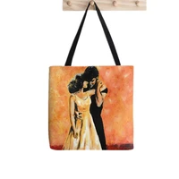 2021 shopper romantic dirty dancing printed tote bag women harajuku shopper handbag girl shoulder shopping bag lady canvas bag