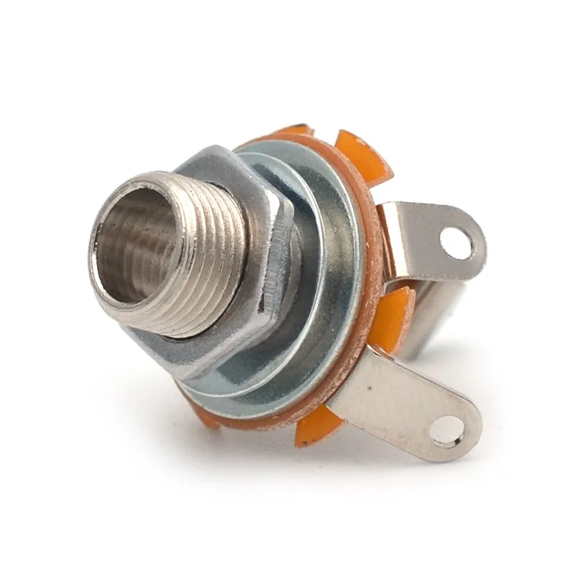 Розетка моно Входная золотистая/черная/хромированная 1/4 дюйма для электрогитары