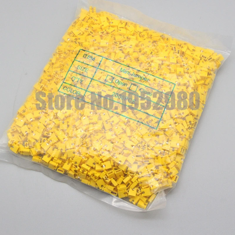 2000 шт. 2 54 мм Шаг перемычки короткая крышка наушники и корпуса провода шунт черный