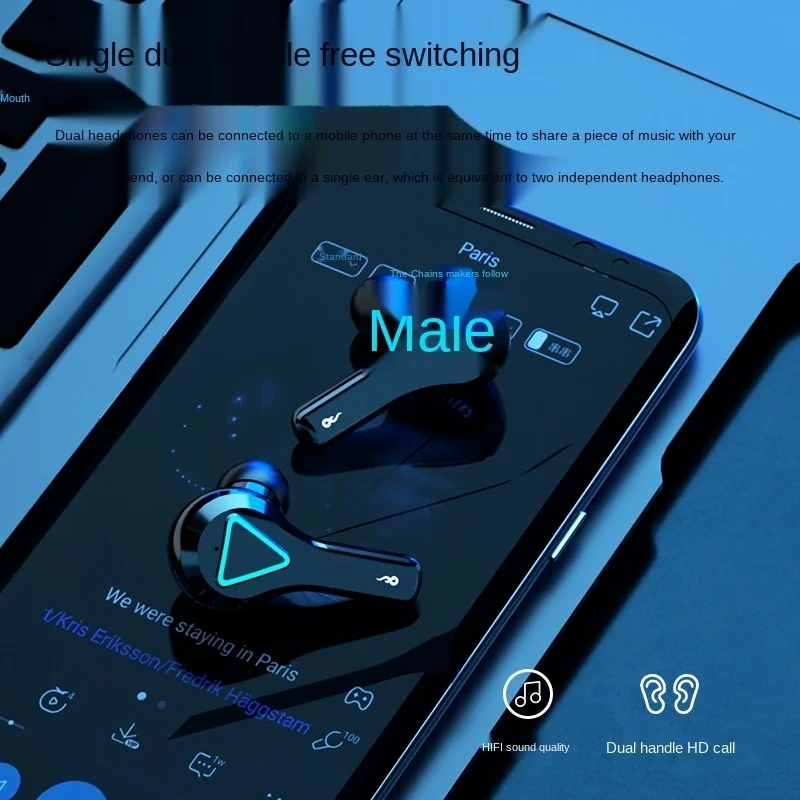 TWS-стереонаушники с поддержкой Bluetooth 5 0 и зарядным футляром на 2000 мА · ч |