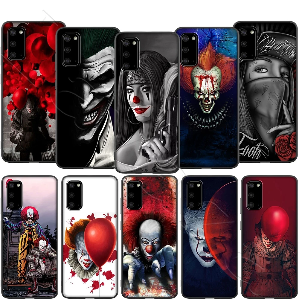 Clown Horror Pennywise Scary Case for Samsung Note 10 S6 S7 S8 S9 S10 S10e S20 ultra A71 A51 A81 A91 M10 M20 M30 Lite Edge Plus | Мобильные