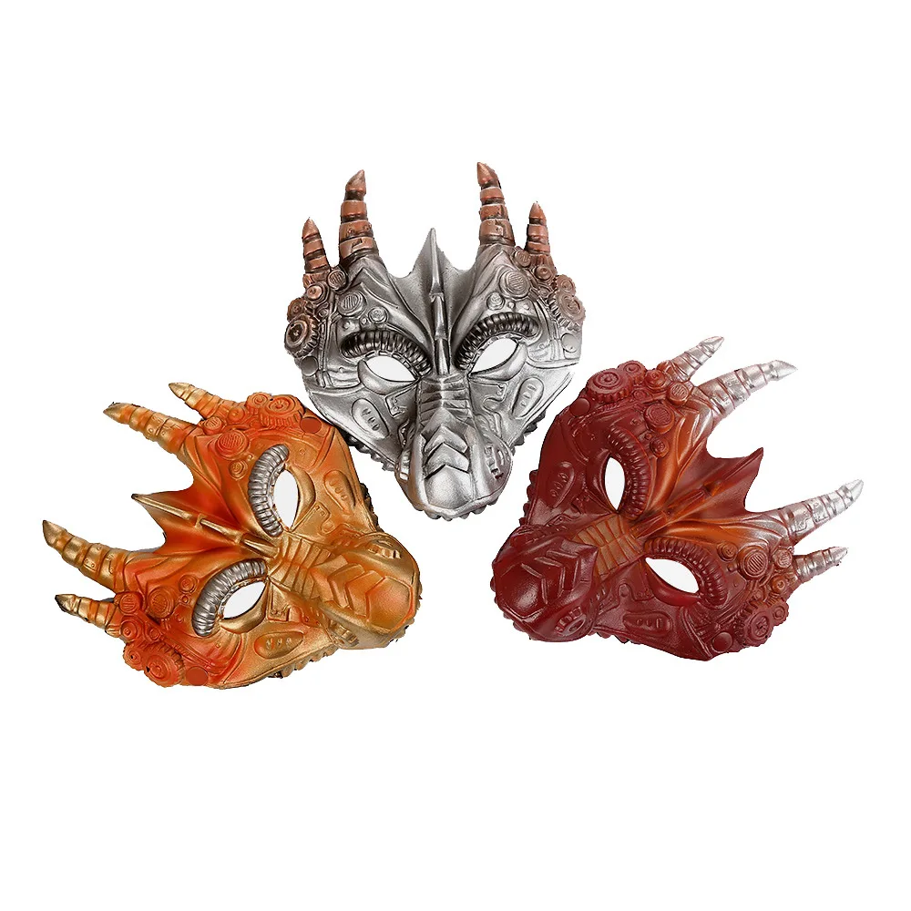 Карнавальный макияж на Хэллоуин маски дракона в стиле панк Рождественский