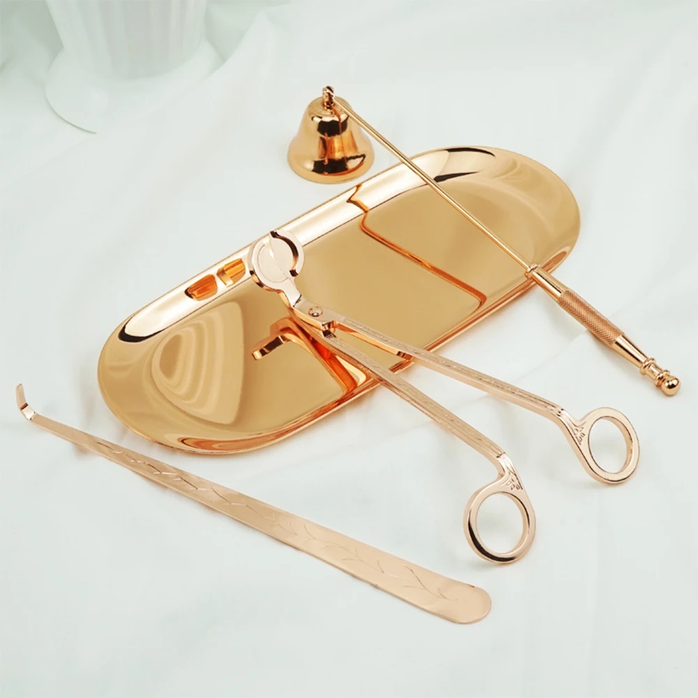 Лампы в форме свечи снаффер Ножницы Триммер для фитилей крюк лоток ковша