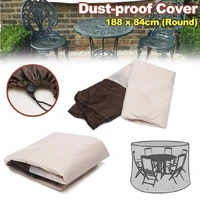 garden round table waterproof cover chair bench sofa dust cover outdoor patio furniture cover 18884cm