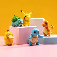 pokemon pikachu charmander bulbasaur psyduck jigglypuff doll desktop ornaments model toys