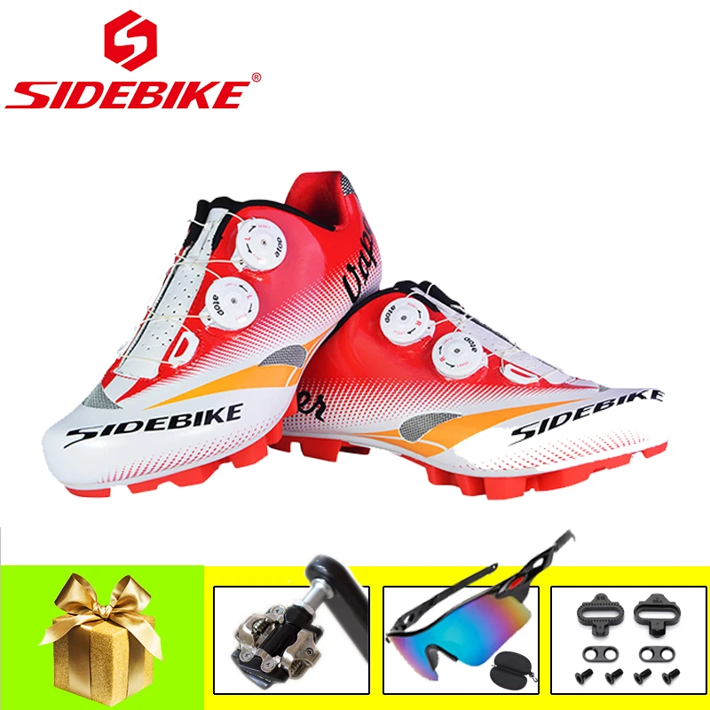 

Sidebike Mountain Bike Shoes Men Breathable Self-Locking Mtb Cycling Sneakers Add Spd Pedals Ultra-Light Sapatilha Ciclismo Shoe