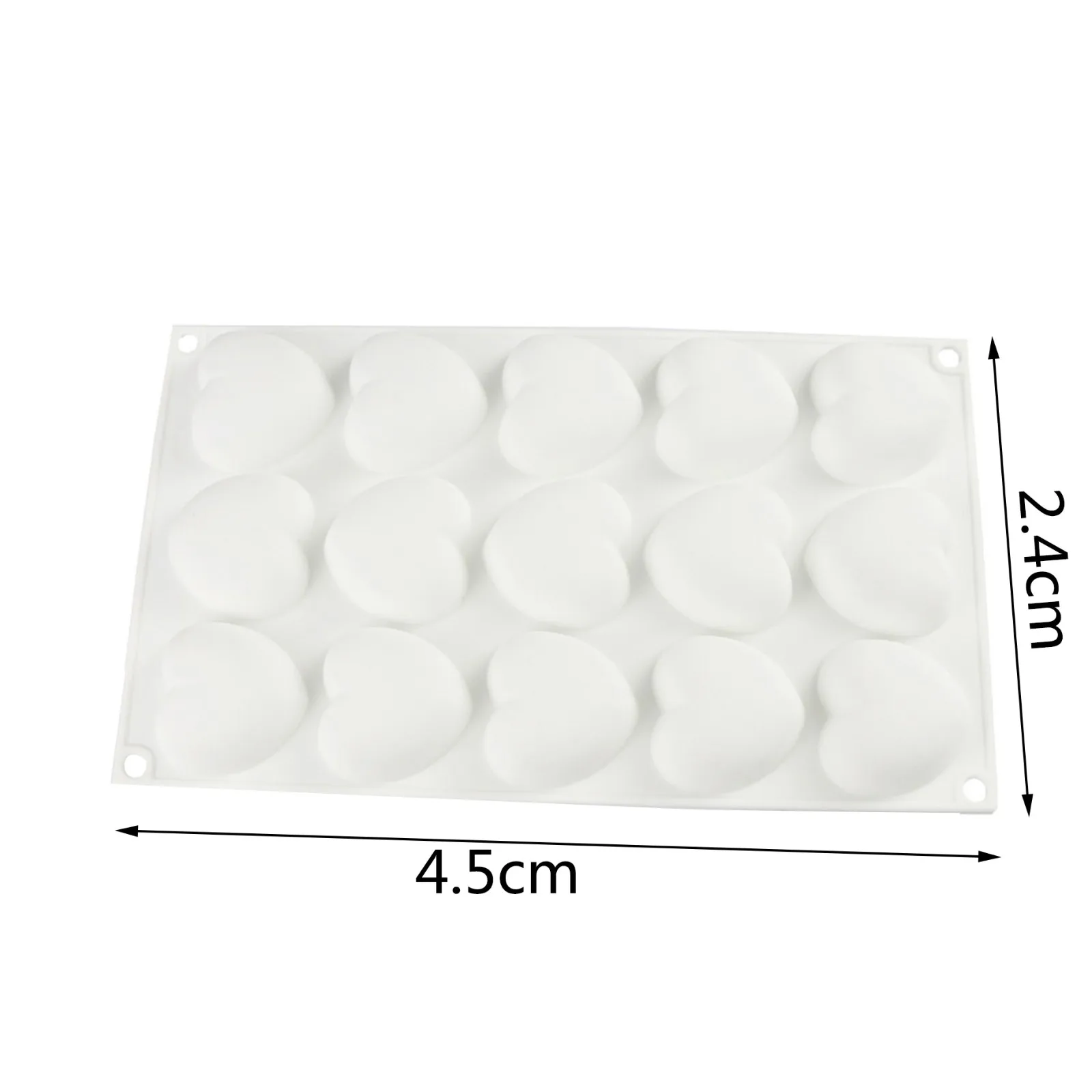 15 отверстий любовь силиконовая форма для выпечки тортов 3d Сердце Форма Fondant