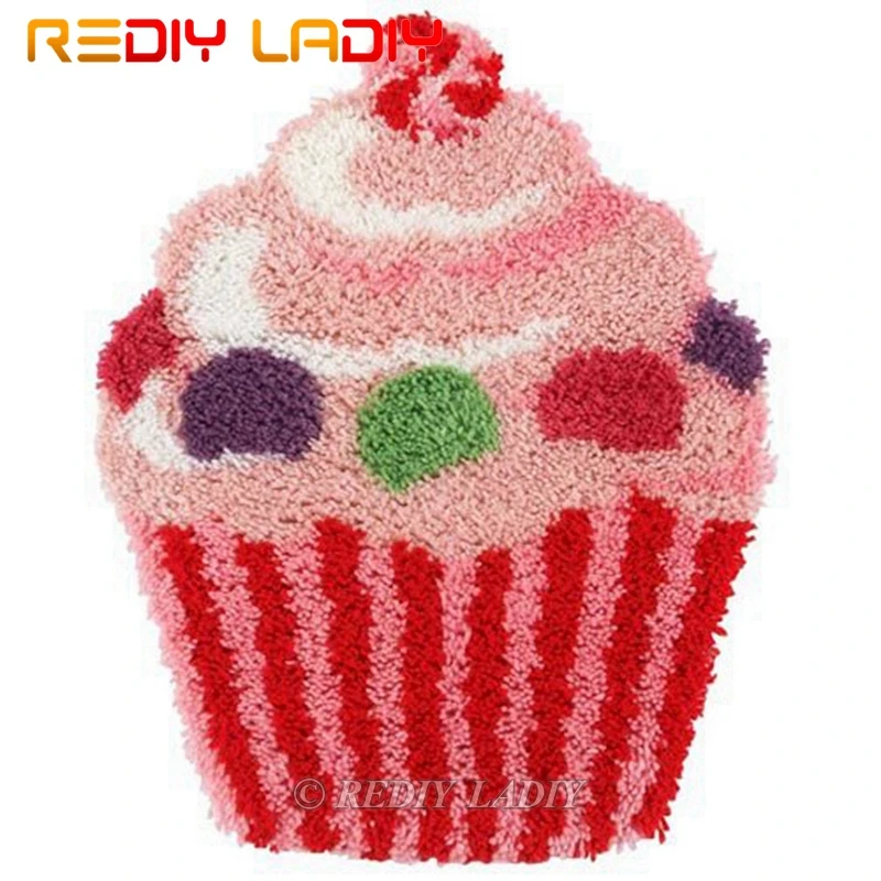 Наборы крючков с защелкой Сделайте свой собственный ковер розовый гобелен для