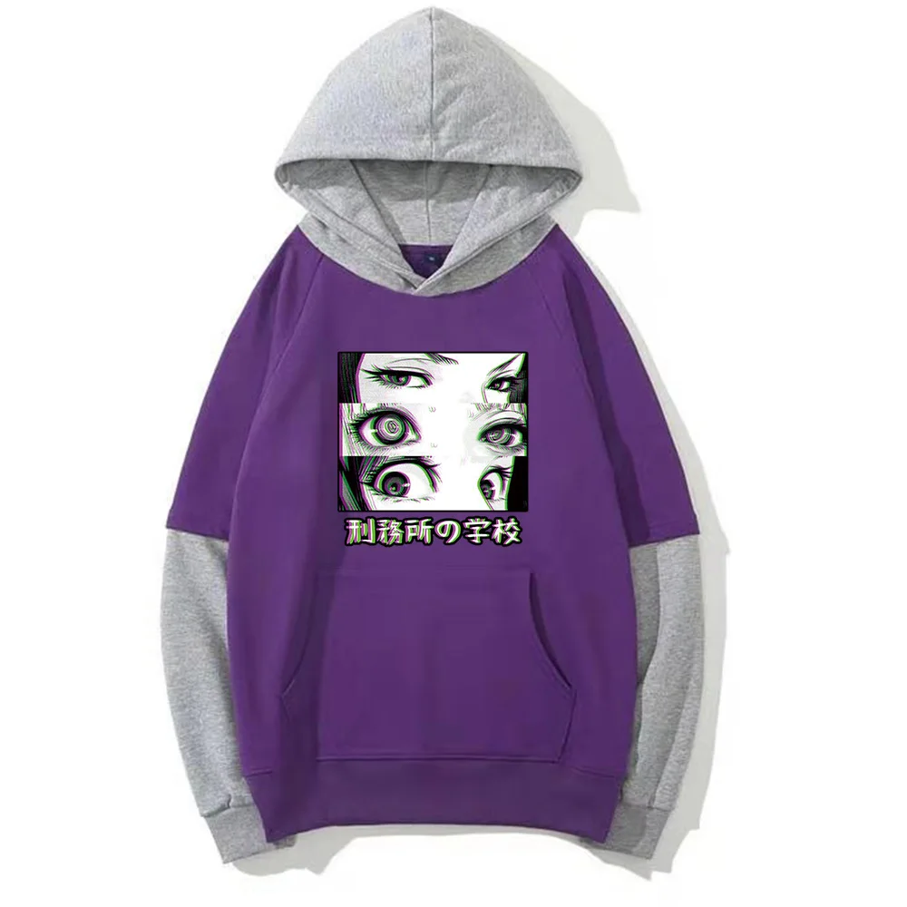 

New Fashion Prison School Hoodie Men's Harajuku Hooded Causal Sweatshirt Pullover Tops Sportwear