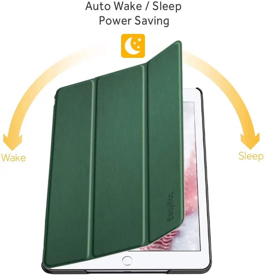 Мягкий силиконовый чехол EasyAcc для iPad 10 2 дюймов 2019 умный защитный Магнитный