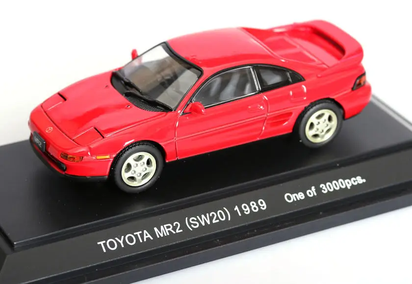 

EBBRO 1:43 JDM 1989 MR2 SW20 версия с подсветкой металлик, черный коллекционный выпуск, металлическая литая модель гоночного автомобиля, детские игрушк...