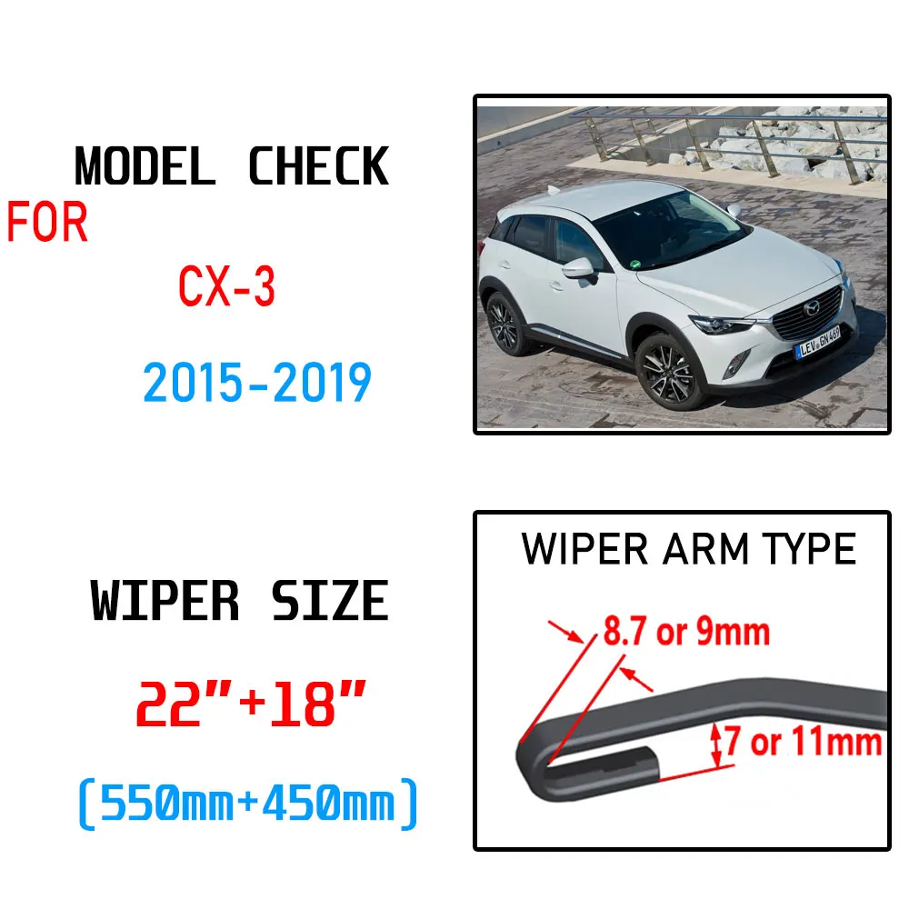 Для Mazda CX-3 2015 2016 2017 2018 2019 CX3 CX 3 DK Аксессуары лобовое стекло автомобиля