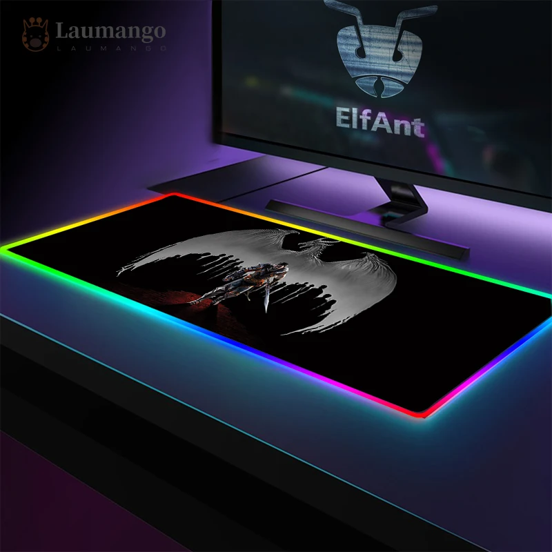 

Backlit Dragon Age RGB extra big Mouse Pad Gamer Led Gaming Mouse Pad Computer Big Mouse Mat with Backlight Accessories Carpet