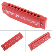 plastic 10 holes diatonic translucent harmonica musical instrument childrens toy harmonica gift for music learner beginner