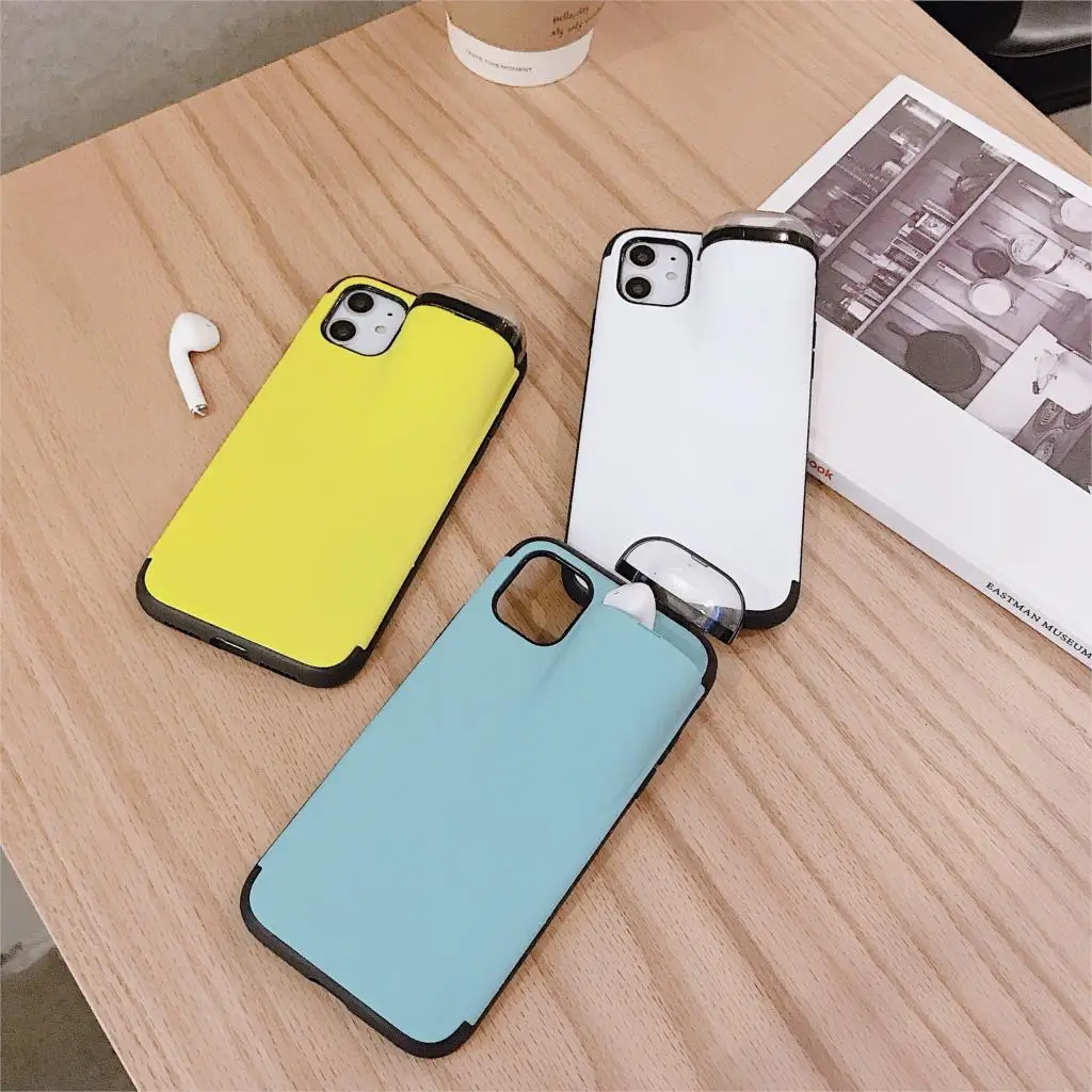 Чехол для Airpods iPhone X XS Max XR 11 Pro Жесткий телефона чехол наушников Air Pod iPhone11 |