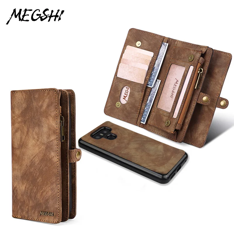MEGSHI для huawei P30 Lite Brieftasche Fall 2 в 1 Abnehmbare Leder флип-чехол Magnetische Fall для huawei MATE20 PRO P20 pro