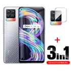3-в-1 9H передняя + мягкая линза + задняя пленка из волокна для Oppo Realme 8 7 7i 5 Pro 5G защита для экрана Защитное стекло для Realme8 Real Me
