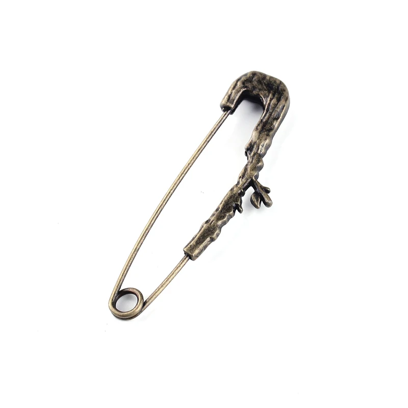 

Bronze Color Pin Brooches Zinc Alloy Retro Branches Simple Sweater Shawl Buckle Cardigan Hat Pin Women Accessories Jewelry Gifts