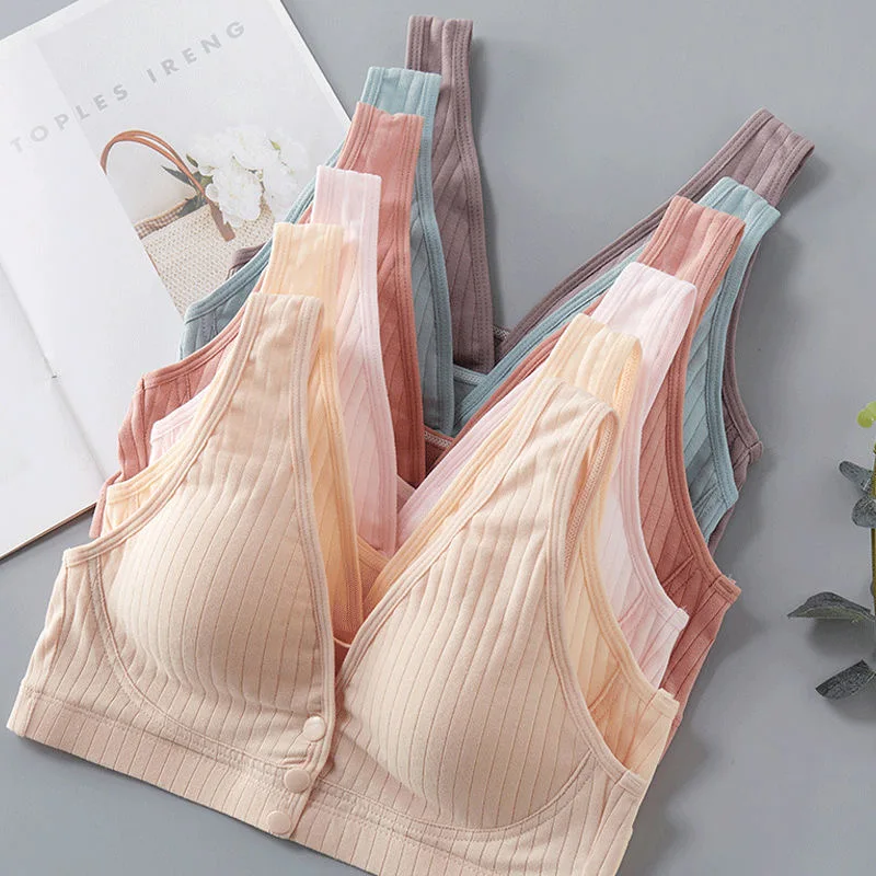 

Maternity Nursing Bra Pregnant Breastfeeding Bra Pregnancy Clothes Wirefree Pregnant Women Sujetador