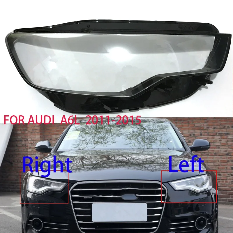 FOR Audi A6 C7 S7 2011-2014 Lift Lamps Lens Xenon LED Headlight Lampshade Transparent Lens Protection Shell Glass Lens Headlamps