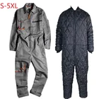 Комбинезон-карго Harajuka мужской с длинным рукавом, винтажный Модный свободный комбинезоны с карманами на молнии, Повседневный, большие SizeS-5XL