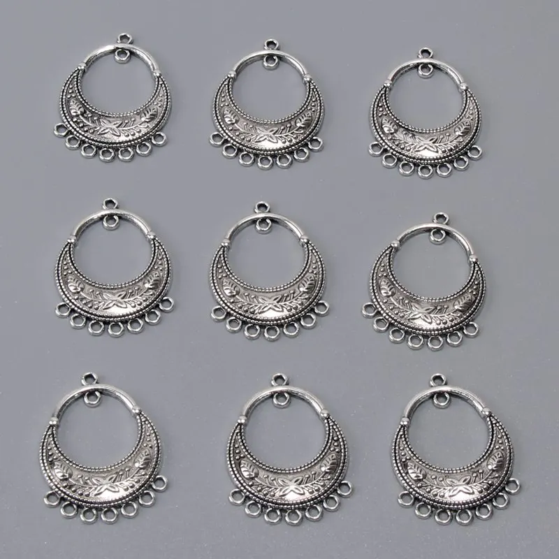 Винтажные 6 шт. серьги с кисточками ожерелье подвеска соединитель подвески