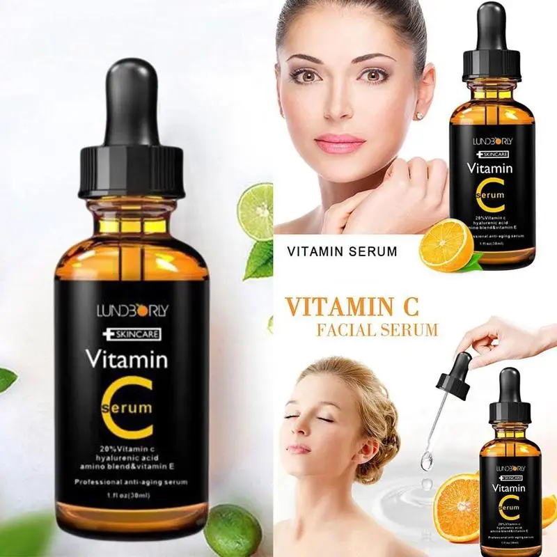30ml Vitamin C Serum Organic Moisturizing E Lifting Whitening Skin Anti Firming Essence Care Face L6D8 | Красота и здоровье