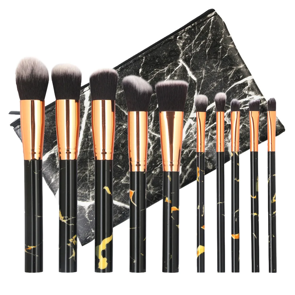 10 шт. набор кистей для макияжа Профессиональные Тени лица подводка глаз Румяна j803