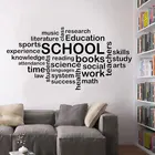 Creative Cloud текст дизайн школьная Настенная Наклейка на стену слова для чтения для свадебного зала, аудитории украшение стены Стикеры винил образования росписи S079