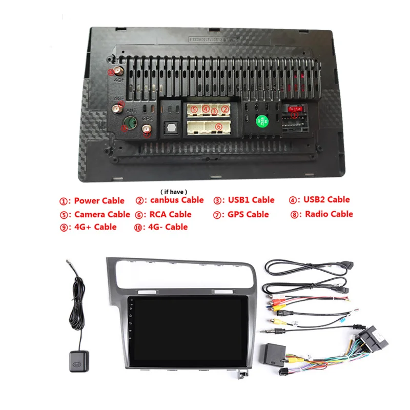 10 1 "Android автомобильный DVD мультимедийный плеер GPS для Volkswagen VW Golf 7 2013 2014 2015 аудио
