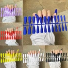 Накладные ногти, матовые, длинные, балерина, цветные, с полным покрытием, декоративные ногти, аксессуары для маникюра, 24 шт.