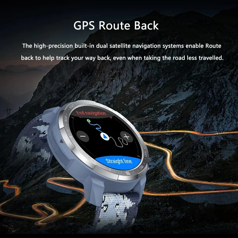 Смарт часы HONOR Watch GS Pro мужские 25 дней автономной работы GPS более 100 режимов