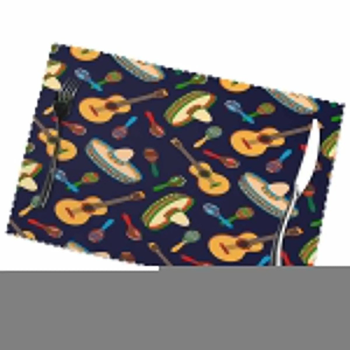 Подстилка для обеденного стола мексиканский человек пончо сомбреро гитара