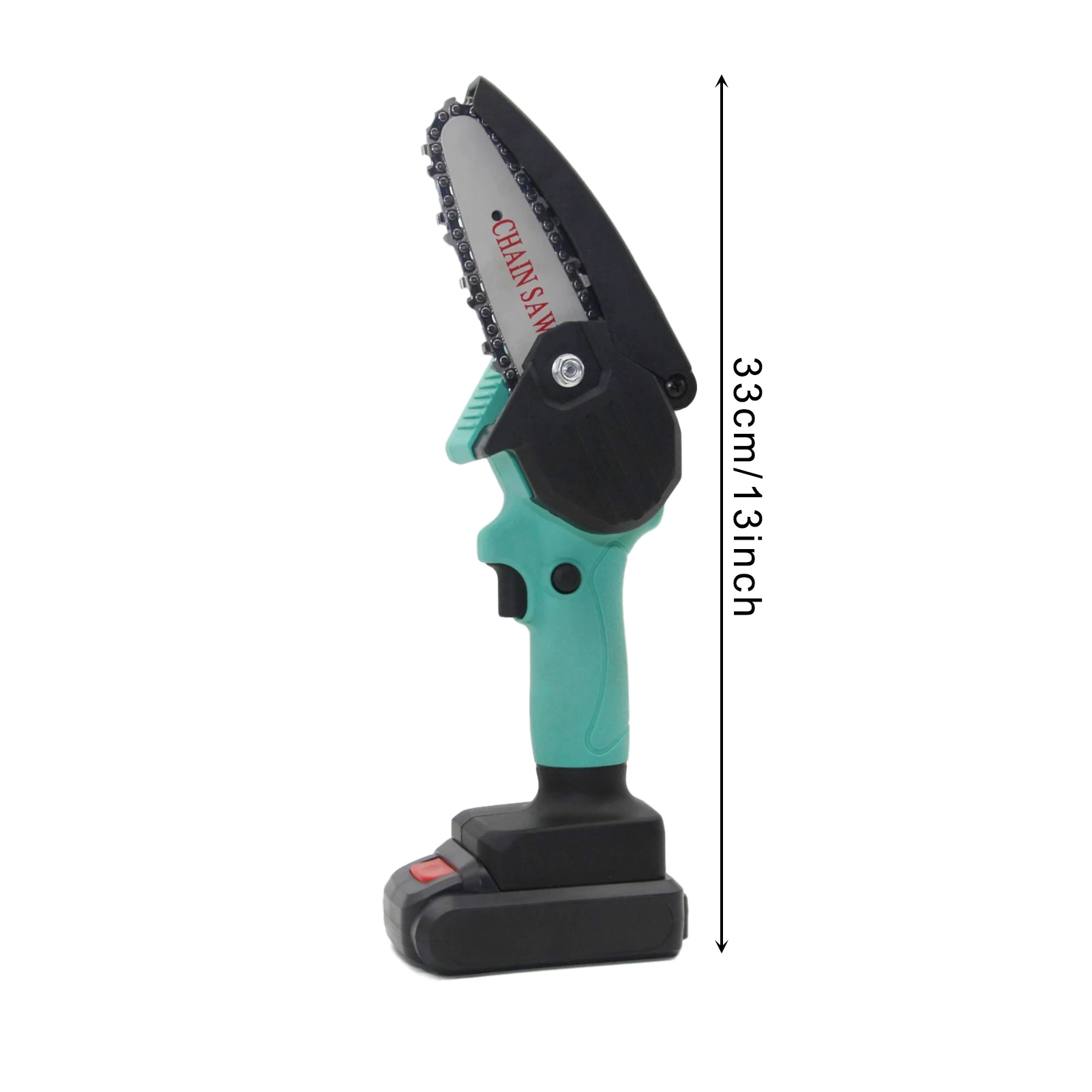 

550W Mini Chainsaw Cordless Upgrade Single-handed Electric Saw LED Lighting Protective Bezel Efficient Cutting Garden Tool