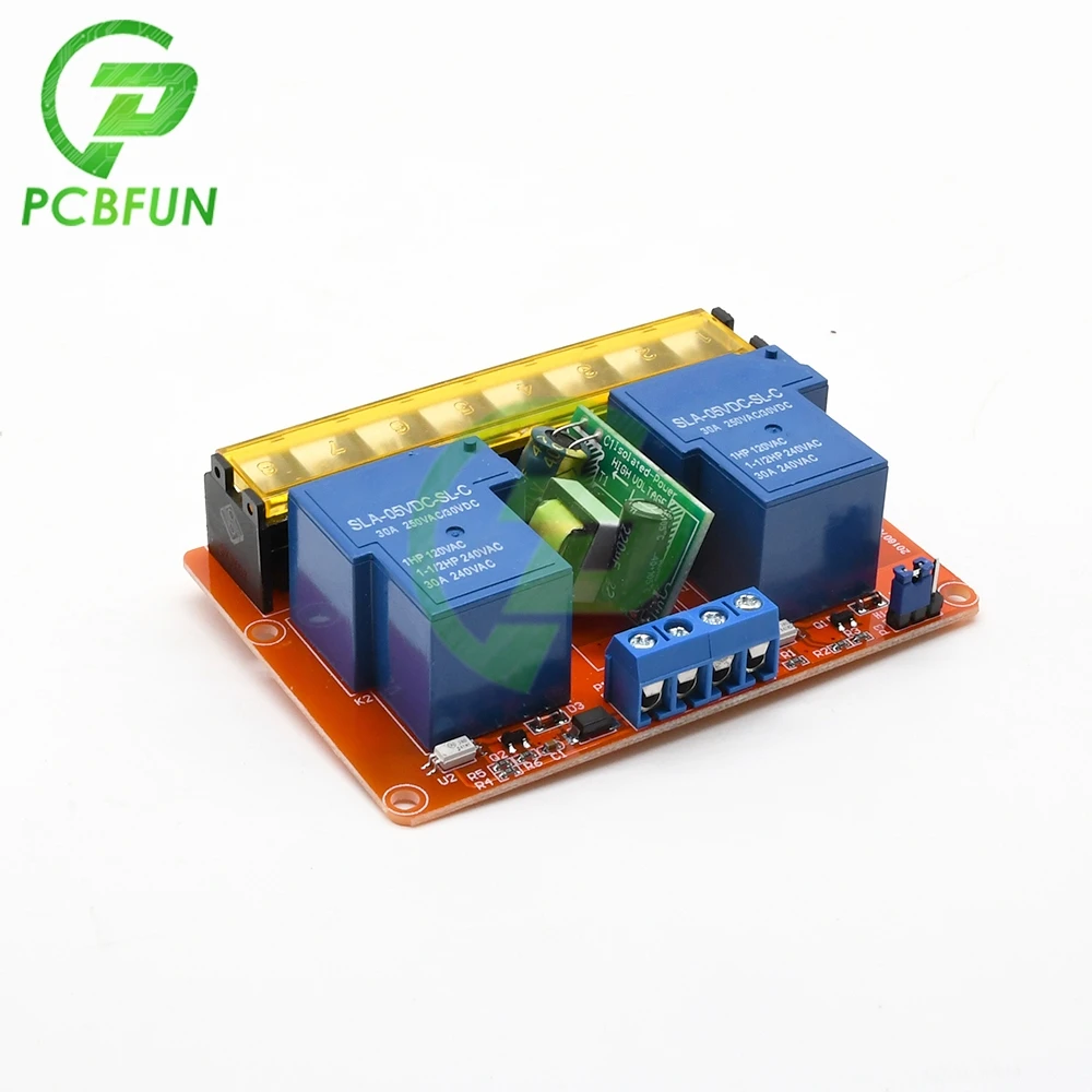 2-канальный релейный модуль 30 А 5 в постоянного тока переменный ток 100-250 В 378mA |
