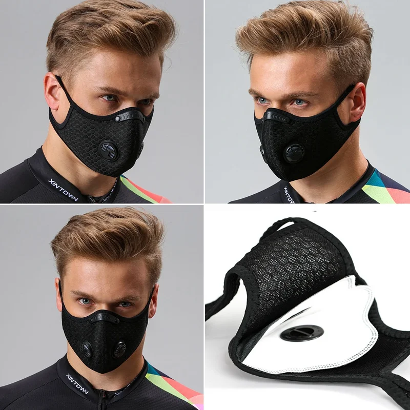 

Anti Pollution Sport Mouth Mask Dust Respirator Washable Reusable Masks Cotton Unisex Mouth Muffle for Sport/Cycling