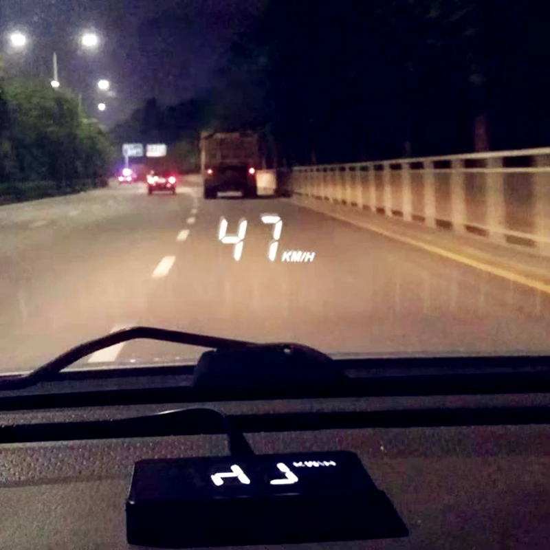 Car windscreen Projector OBD2 II EUOBD Car Color digital screen HUD Head Up Display Overspeed Warning System Voltage Alarm