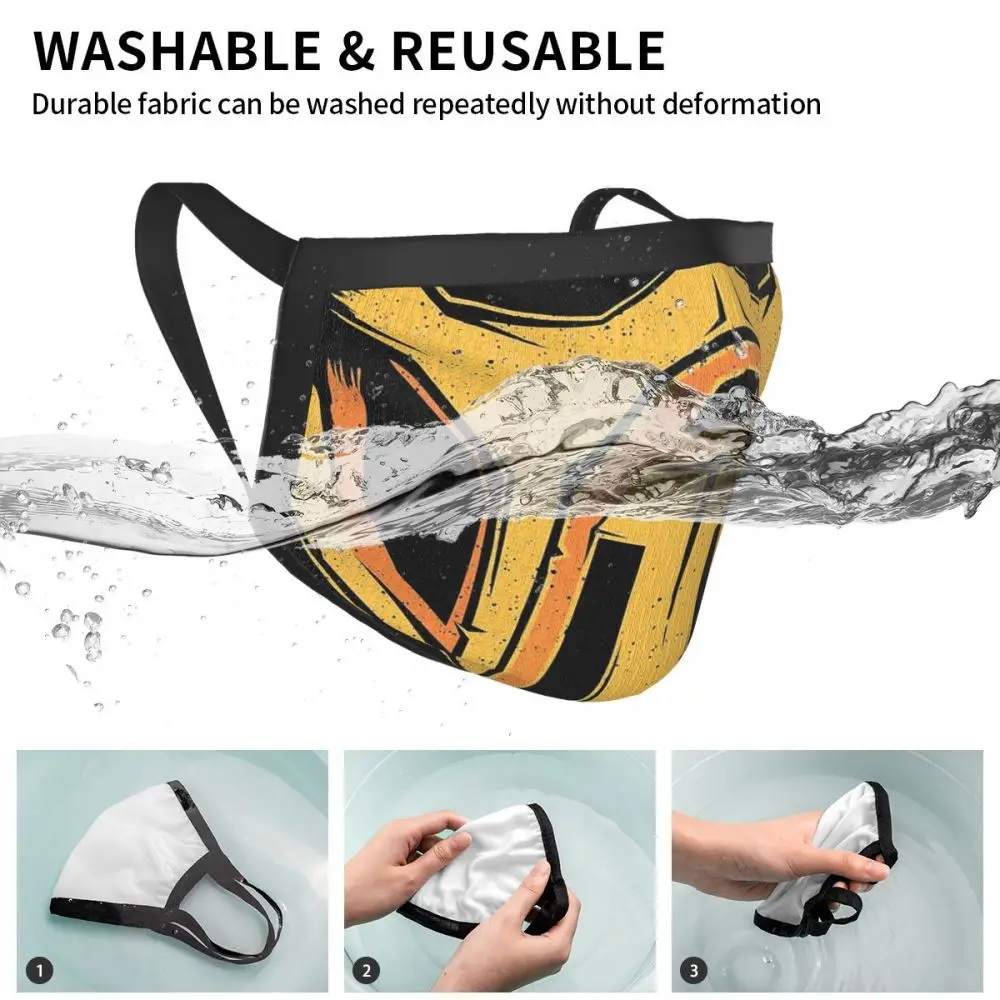 

Mortal Kombat Sub Zero Reusable Mouth Face Mask Scorpion Game MKX Anti Haze Anti Dust Protection Cover Respirator Mixed Muffle