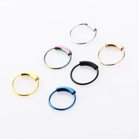 1pc surgical steel nose ring nose lip hoop ear cartilage tragus helix lip piercing unisex fashion jewelry ear piercing